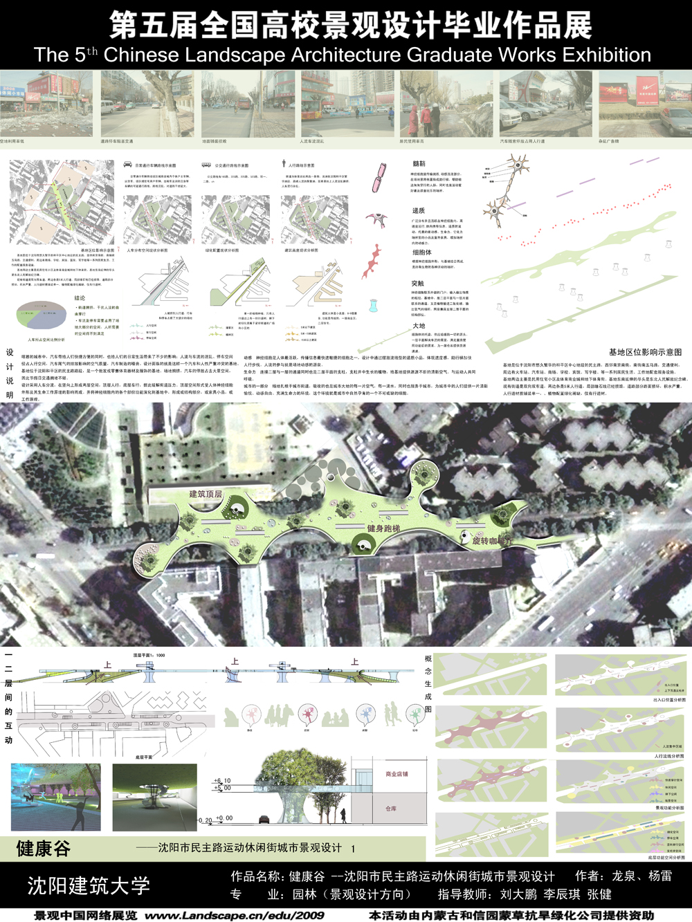 健康谷——沈阳市民主路运动休闲街城市景观设计-1