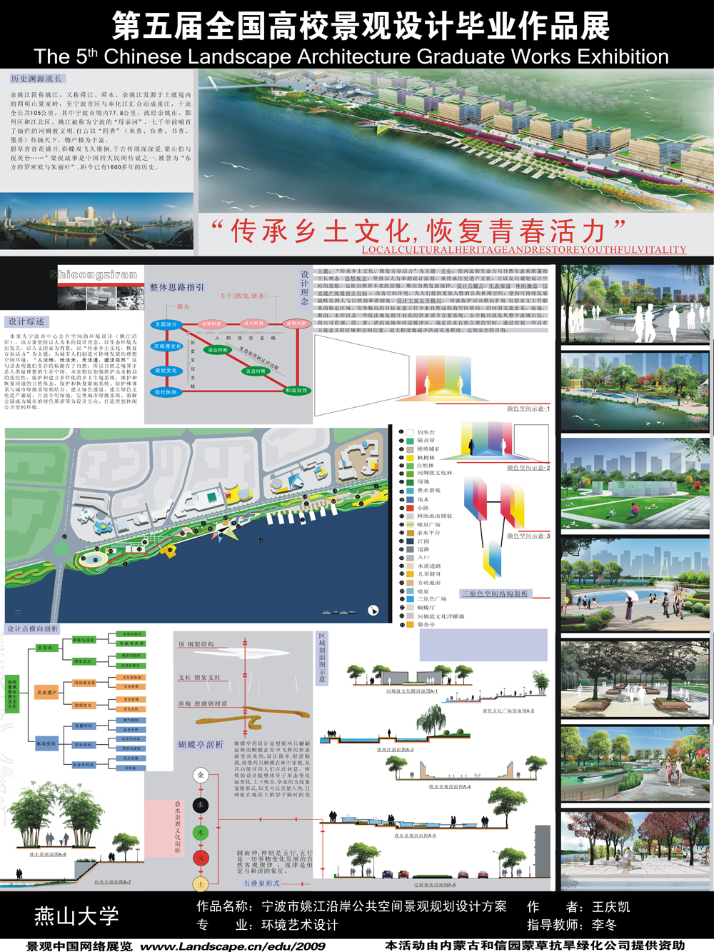 宁波市姚江沿岸公共空间景观规划设计-1