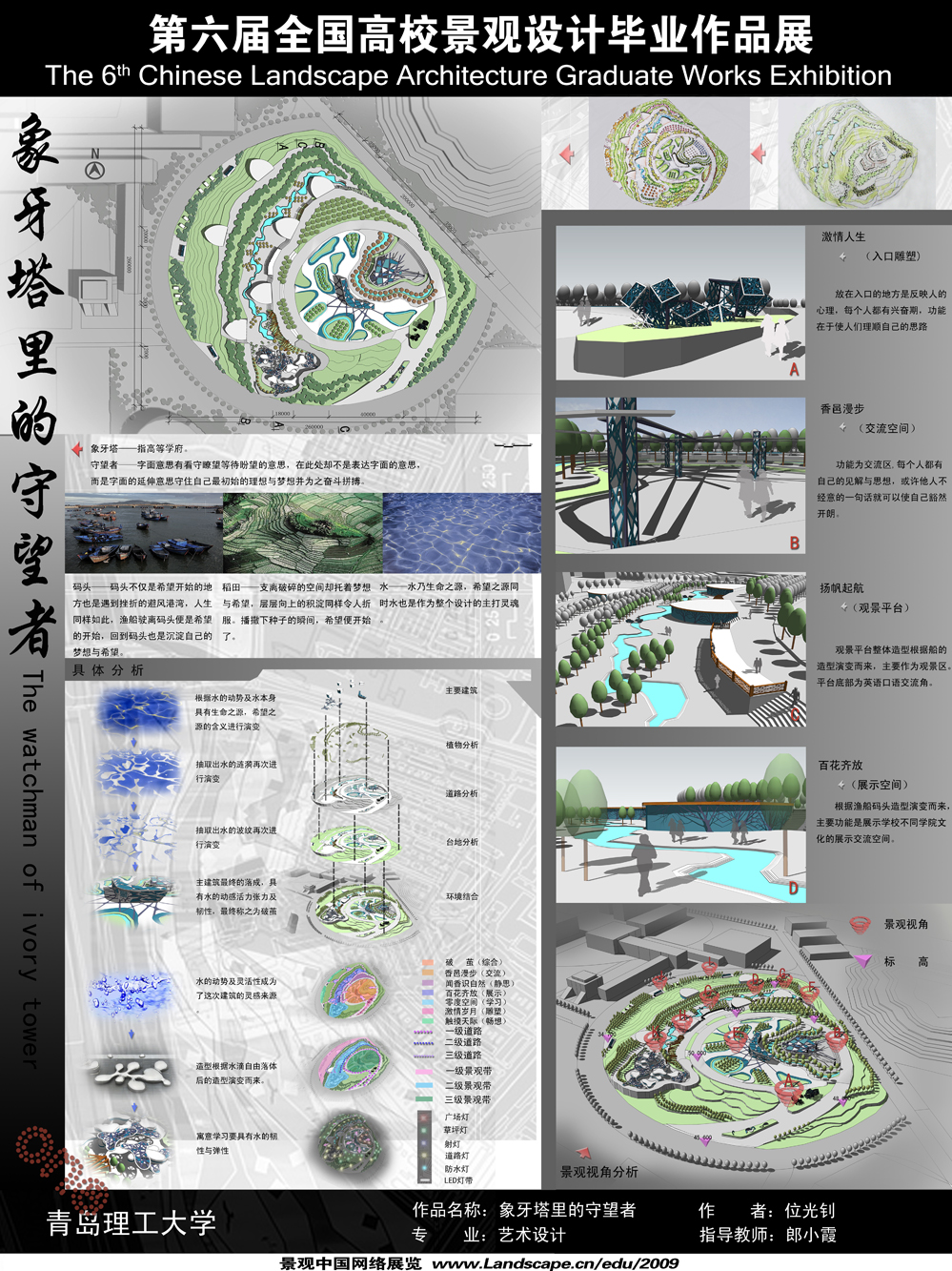 校园绿地概念设计——象牙塔里的守望者-1