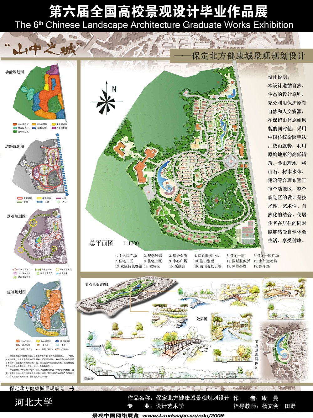 “山中之城”——保定北方健康城景观规划设计-2