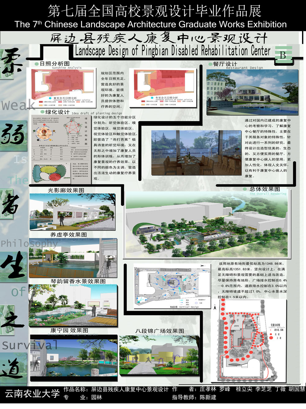 屏边县残疾人康复中心景观规划设计-2