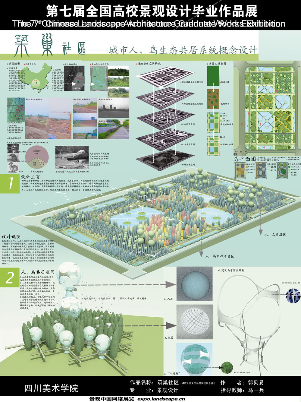 筑巢社区——城市人、鸟生态共居系统概念设计-1