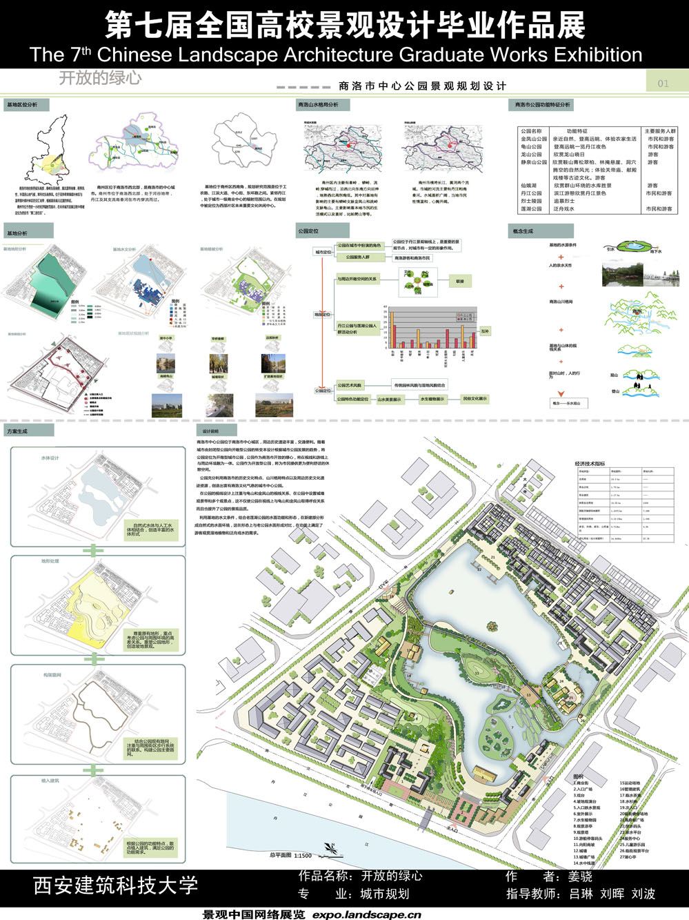 开放的绿心——商洛市中心公园景观规划设计-1