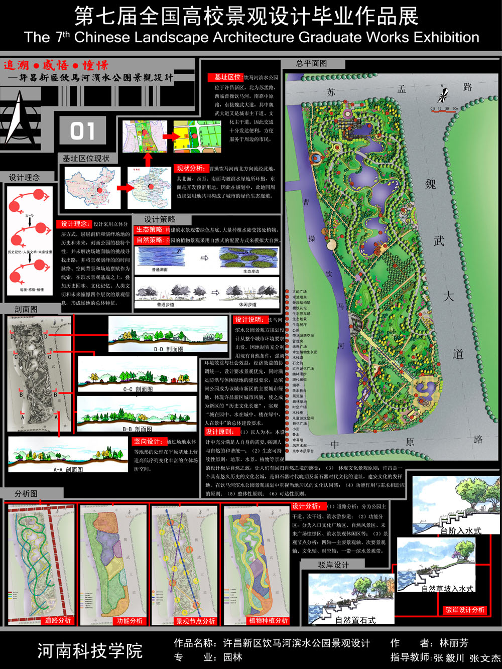 追溯·感悟·憧憬——许昌新区饮马河滨水公园景观设计-1