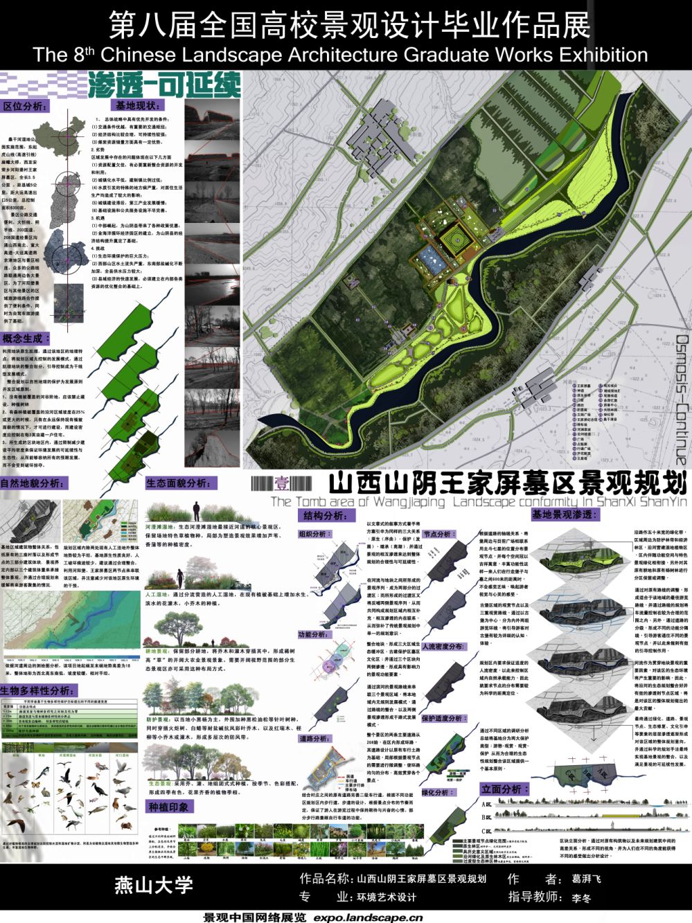 渗透·可延续--山西山阴王家屏墓区景观规划-1