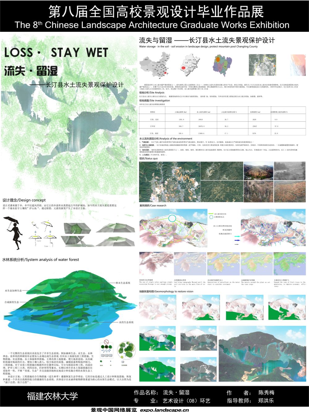 流失·留湿——长汀县水土流失景观保护设计-1