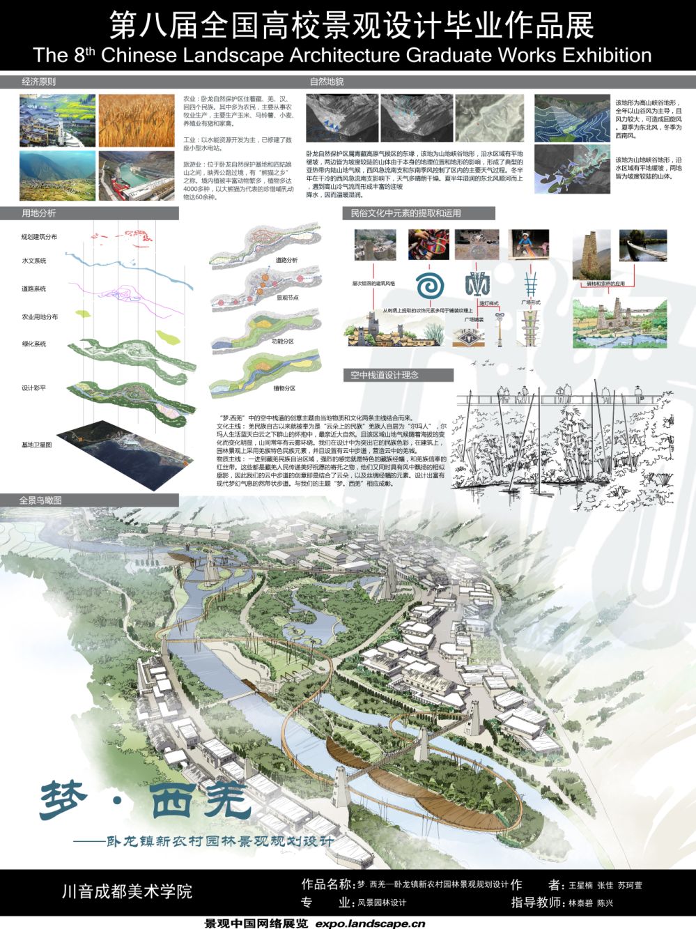梦·西羌—卧龙镇新农村园林景观规划设计-1