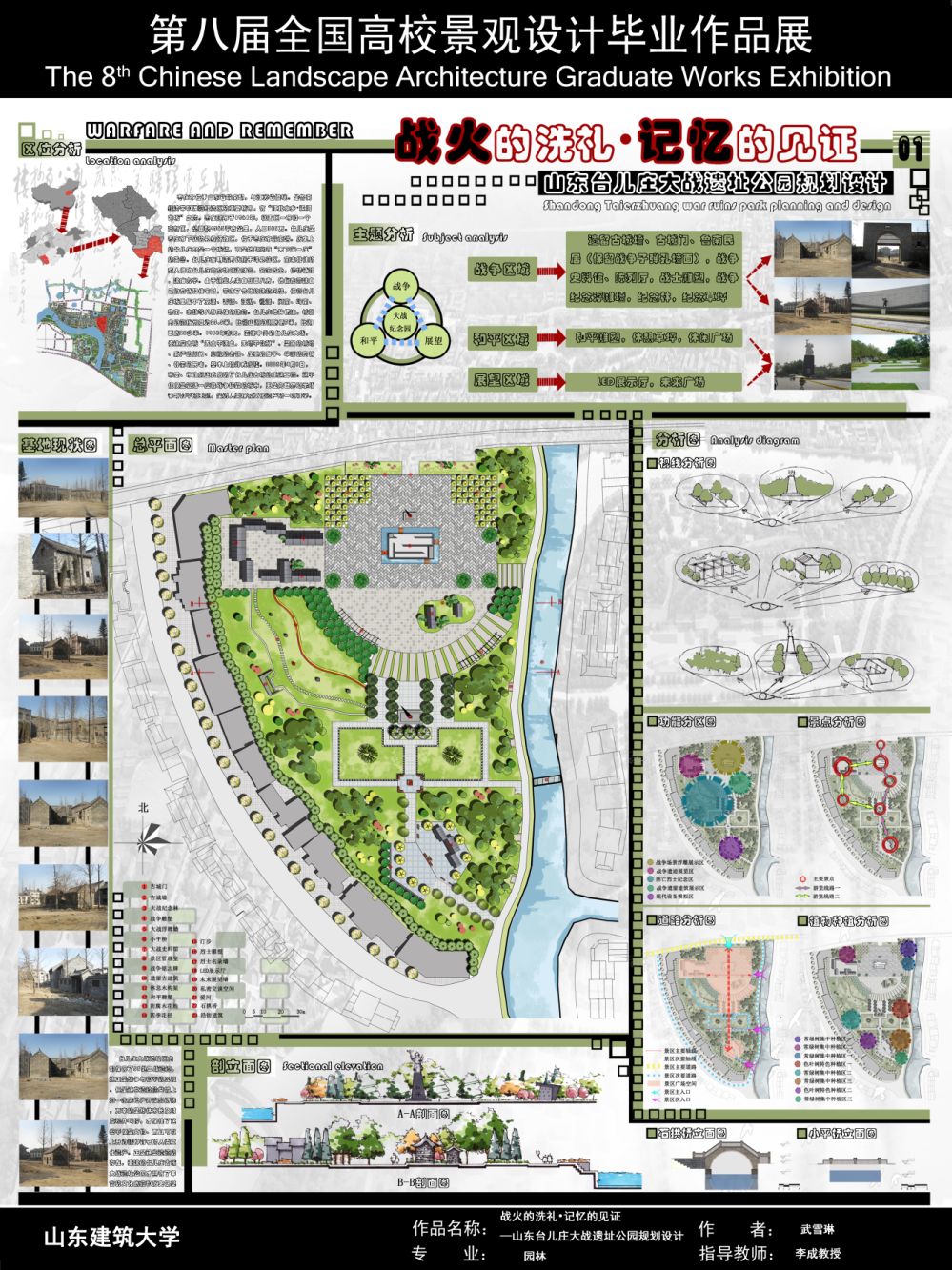 战火的洗礼·记忆的见证—山东台儿庄大战遗址公园规划设计-1