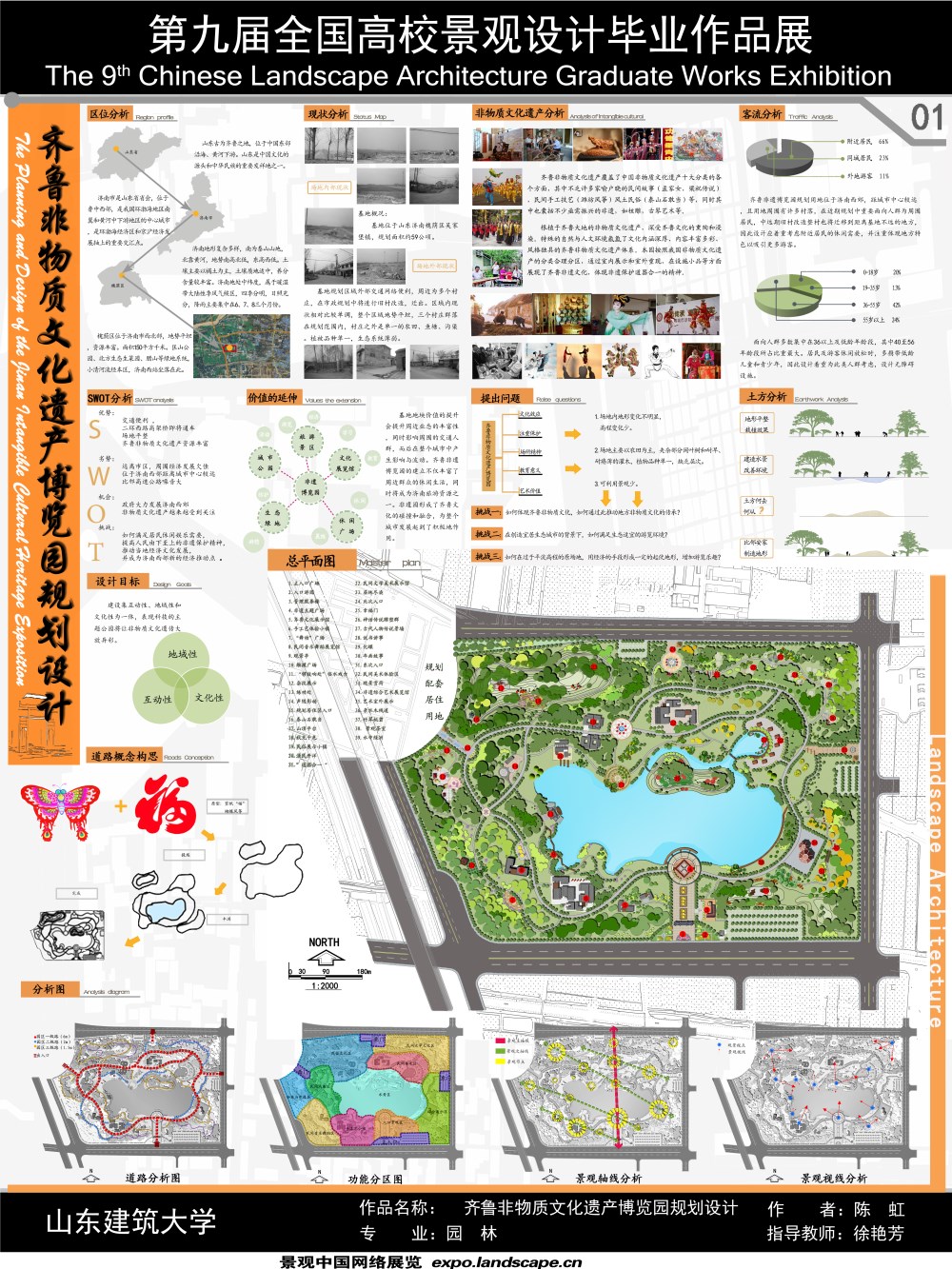 齐鲁非物质文化遗产博览园规划设计-1