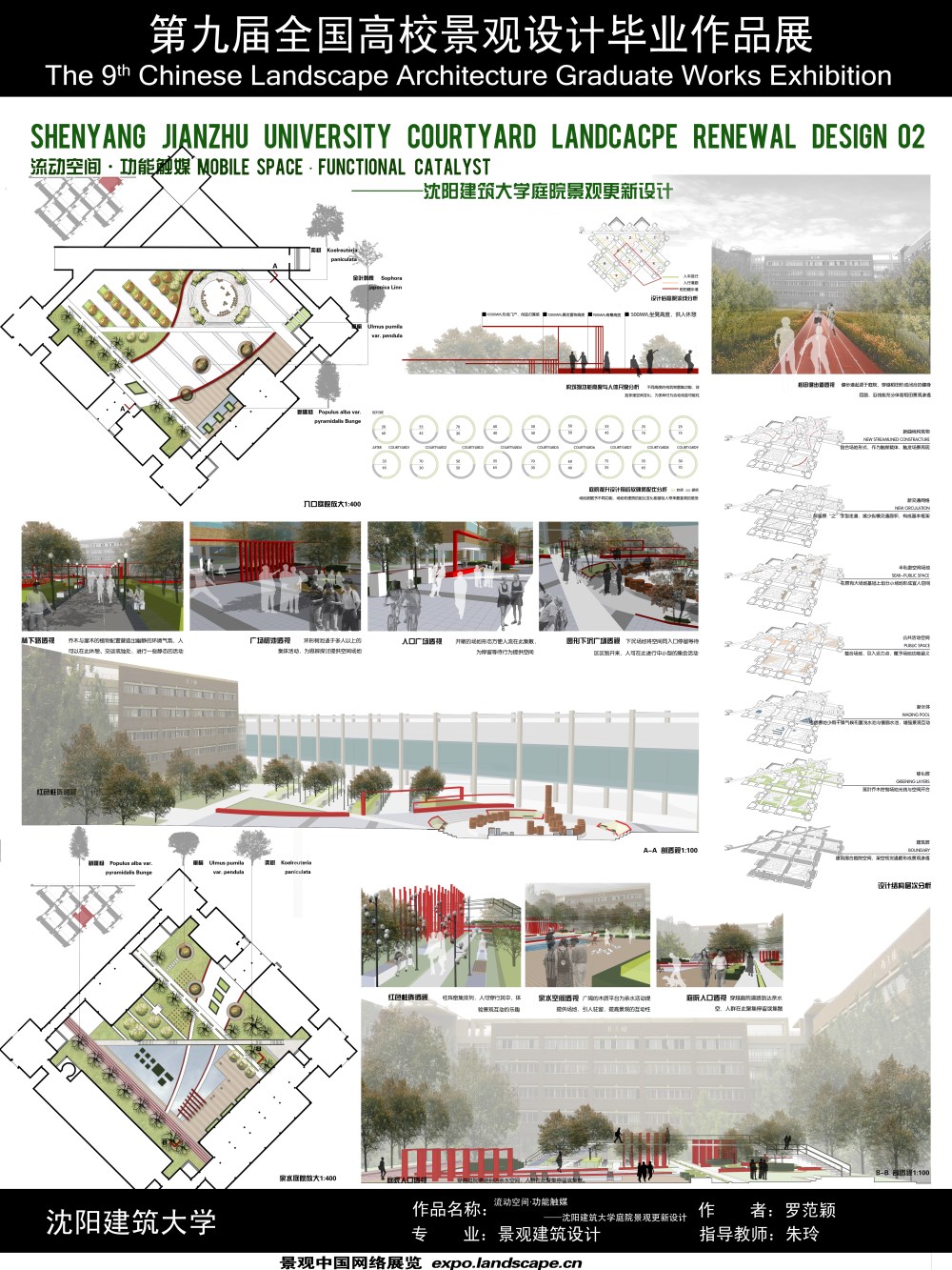 流动空间，功能触媒——沈阳建筑大学庭院景观更新设计-2