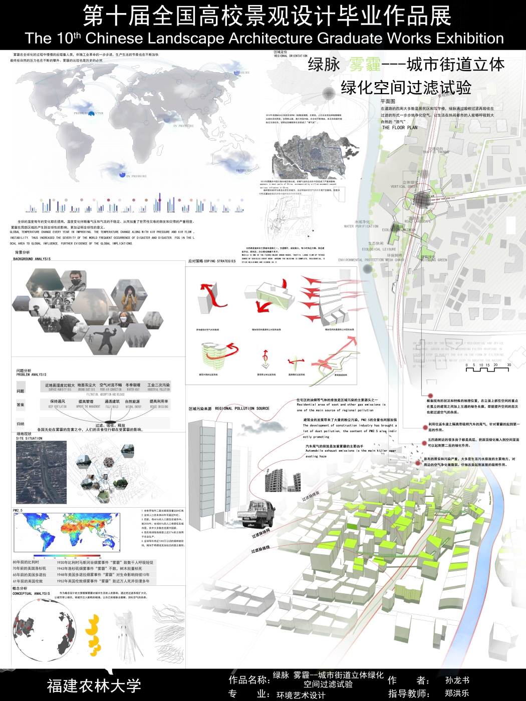 绿脉 雾霾-城市街道立体绿化空间过滤实验-1