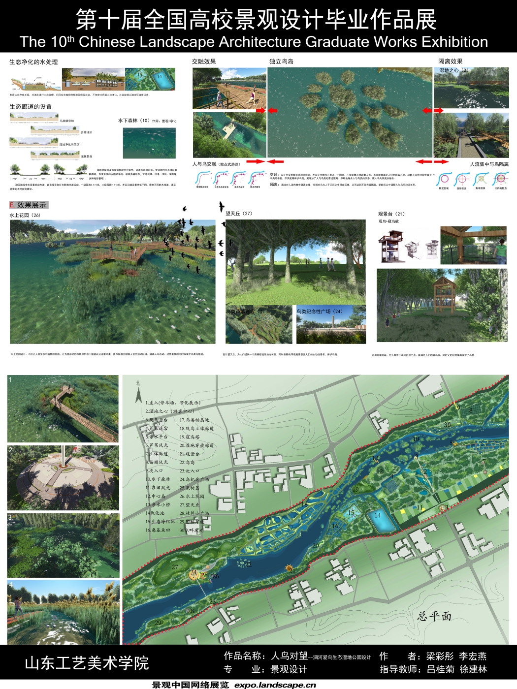 人鸟对望——泗河爱鸟生态湿地公园设计-2
