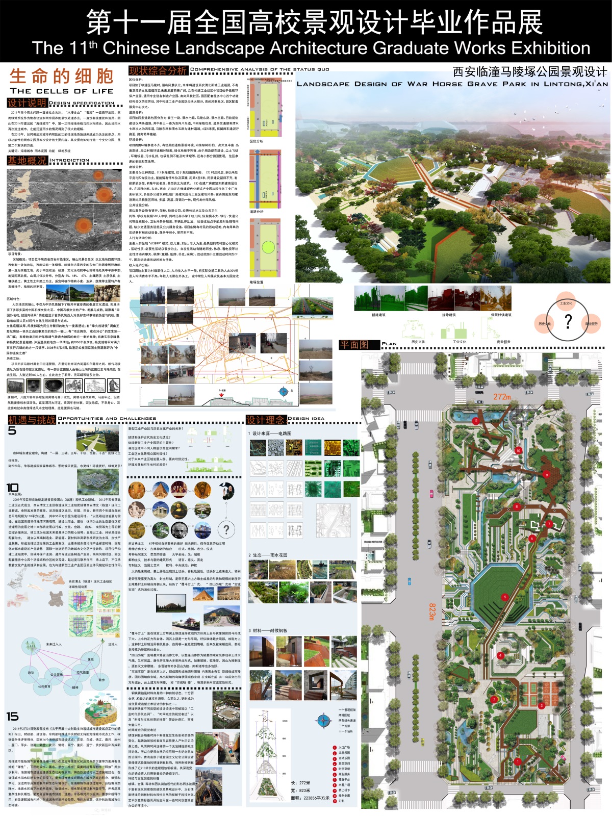 生命的细胞——西安临潼马陵塚公园景观设计-1