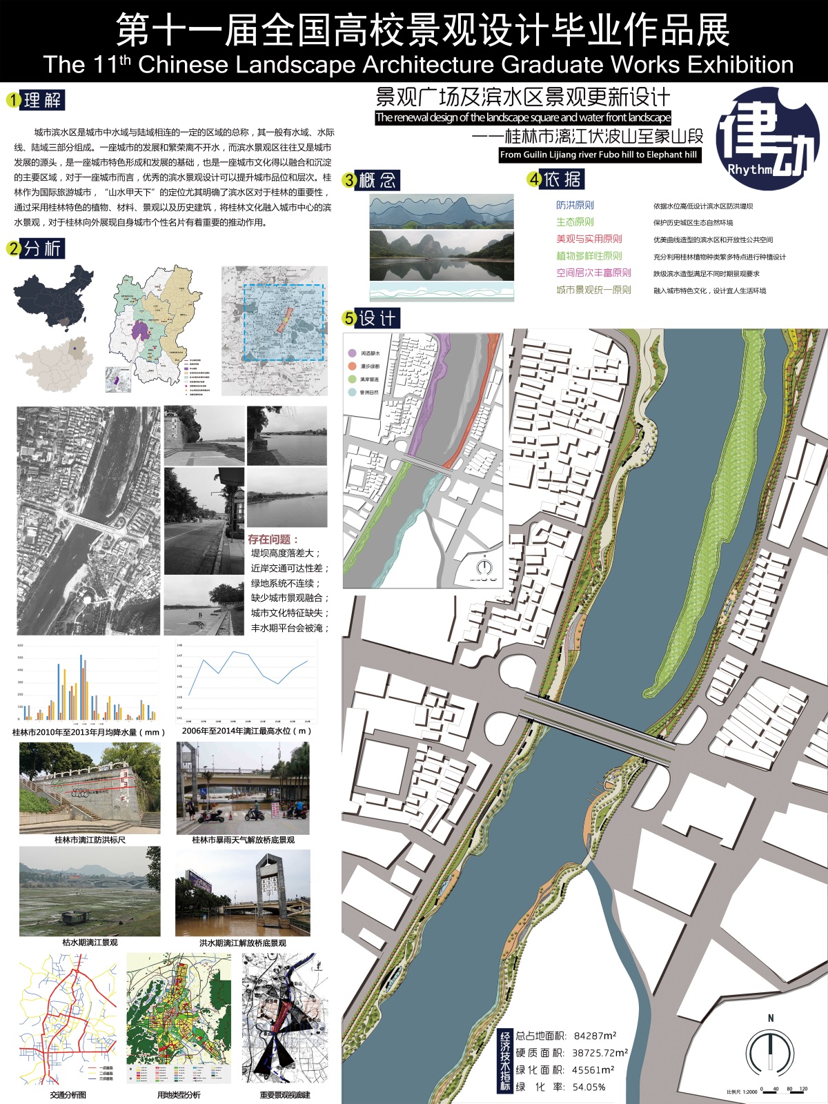 “律动”——漓江支流伏波山至象山段滨水空间景观设计-2