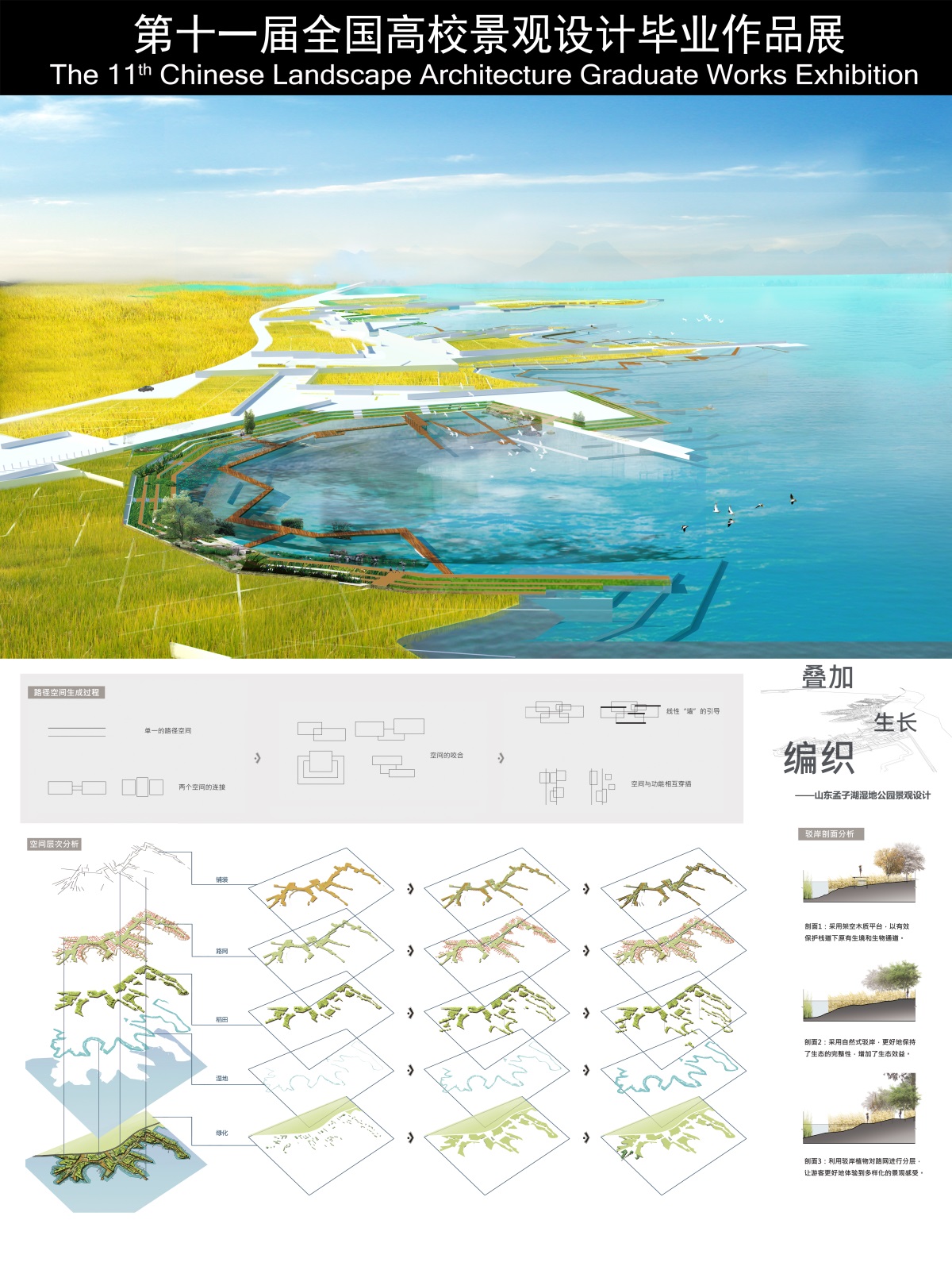 山东孟子湖湿地公园景观规划设计-2