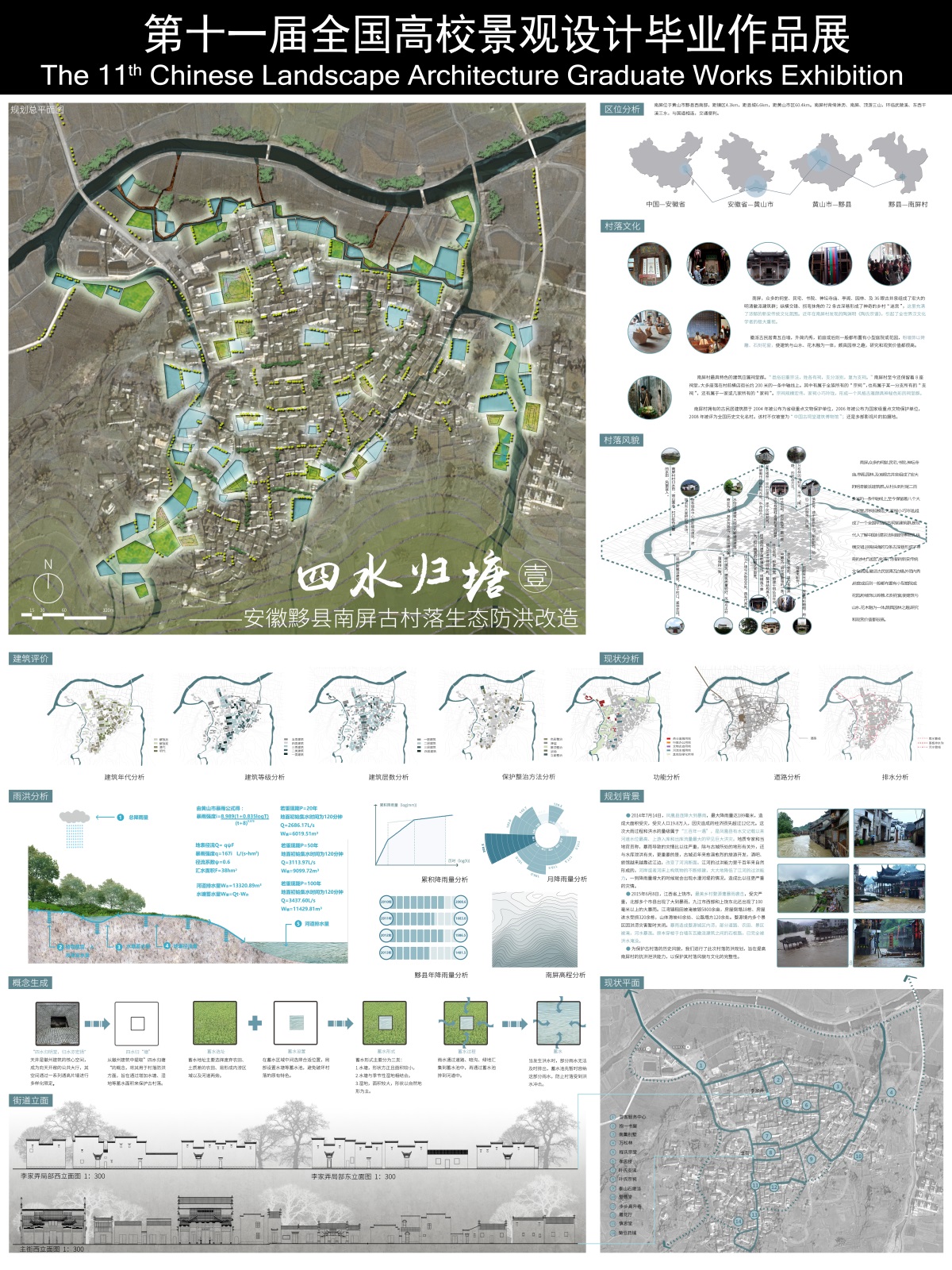 四水归塘——安徽黟县南屏古村落生态防洪改造-2