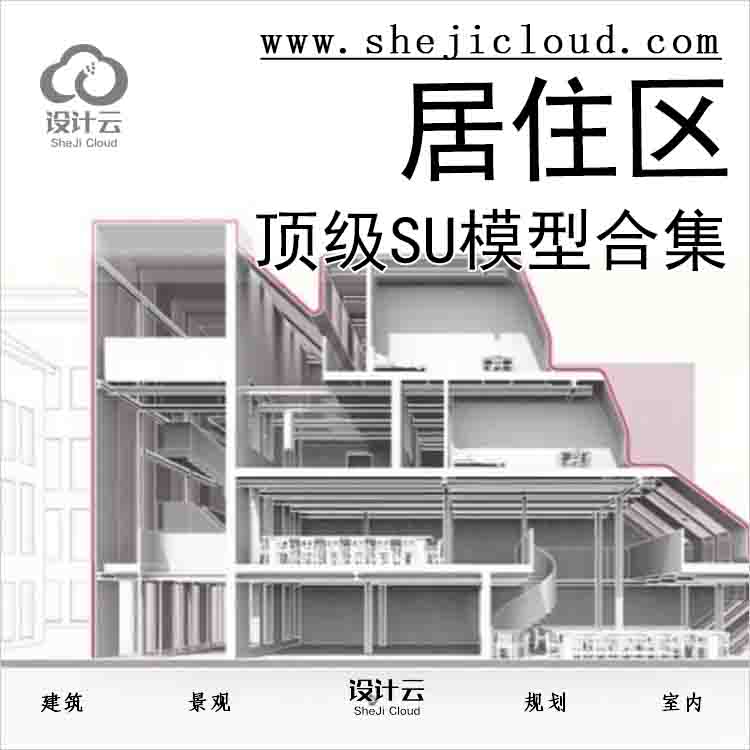 【1159】顶级居住区SU模型合集-1