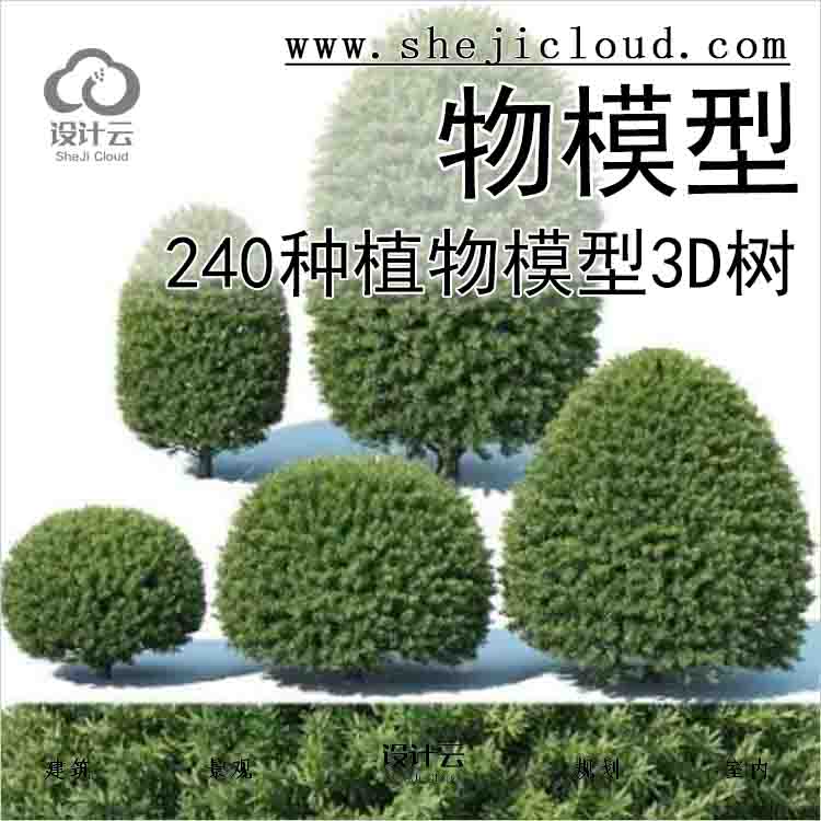 【3469】240种植物模型3D树(121-240)-1
