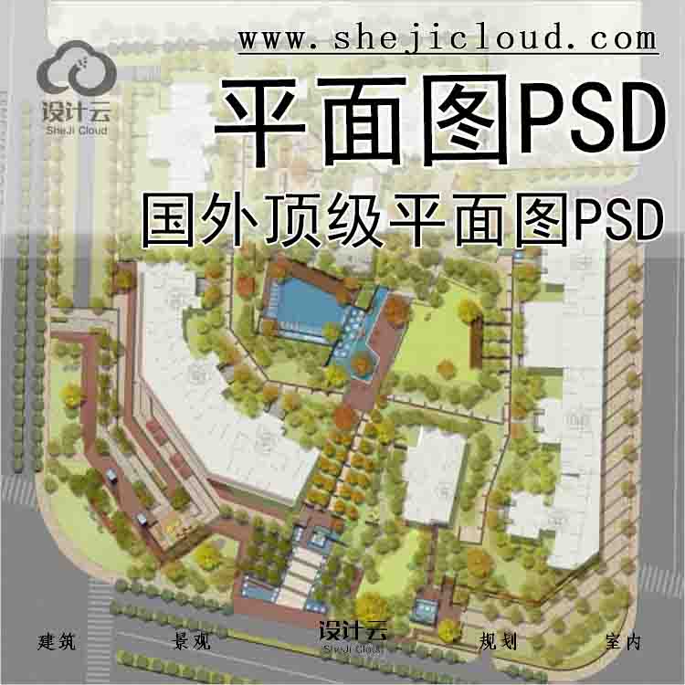 【6822】国外顶级平面图psd-1