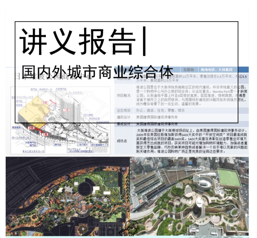 商业类景观案例研究-国内外城市商业综合体-1