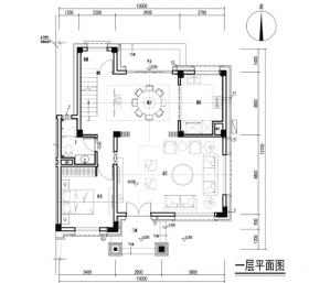 [广东]碧桂园现代中式别墅样板房设计施工图（含软装方...