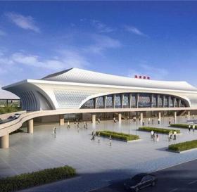 MY155淮南高铁南站建筑概念设计投标方案 安徽省院
