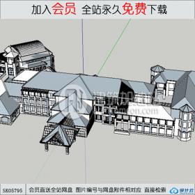 SK05795酒店 su模型