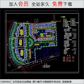 综合贸易市场规划图CAD