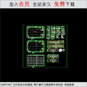 二层车间建筑施工图CAD