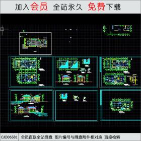 会所平立剖图CAD