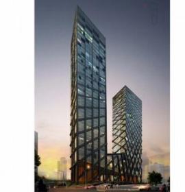 [深圳]220米玻璃幕墙国际办公大厦建筑设计方案文本