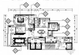 [广州]CBD中心区现代中式精装六居室施工图（含效果）