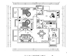 195㎡新中式三居室装修施工图
