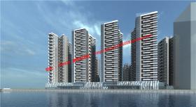 NO00105su模型30层单体住宅楼建筑方案设计skp效果图cad图纸