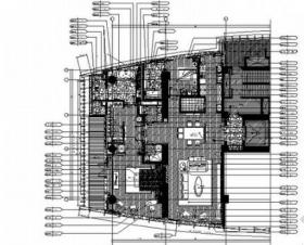 [上海]简约欧式小户型样板间装修CAD施工图（含效果图）