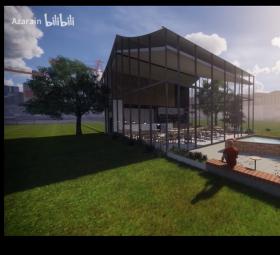 Enscape for Sketchup 大学课程作业-咖啡厅设计（刚学剪辑的短...