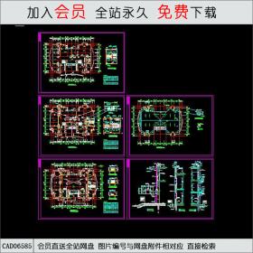 小区会所平面布置图CAD