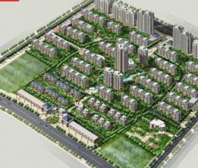 [山东]现代风格花园式住宅小区规划方案文本（海外知名事...
