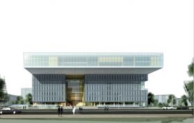 DB03374大学书楼建筑方案设计及平立剖CAD、SU精细模型