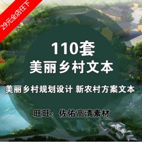 T1199-美丽乡村规划设计高清方案文本 新农村村庄建设整治...