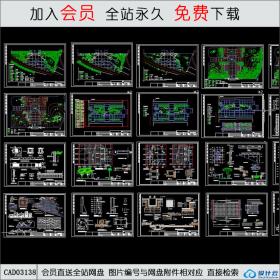 广场结构全图CAD