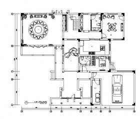 [江苏]全套别墅样板房设计CAD施工图（含效果图）