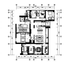 [广东]现代设计样板房全套CAD装修图（含实景图）