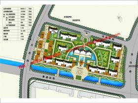 NO00788小区规划四个方案cad总图居住区规划设计带cad户型图