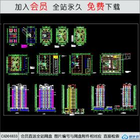 CAD04833 高层商务住宅方案设计.dwgCAD