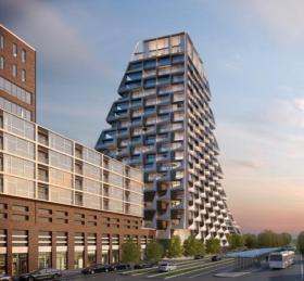 L型退台的塔式高层住宅，Peter Pichler Architecture的“环形高...