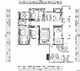 [河北]高档现代轻中式风格别墅室内装修施工图（含效果图...