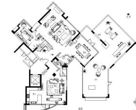[广州]首席居住区复式户型样板房施工图