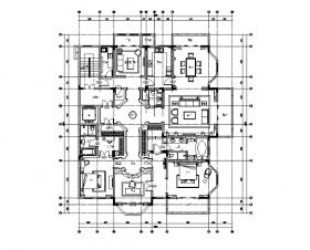 [江苏]两套样板房设计CAD施工图（含效果图）
