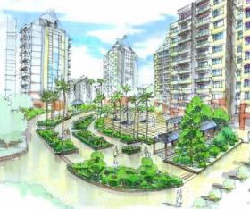 [温州]某住宅小区建筑结构景观绿化投标方案及施工图（佳...